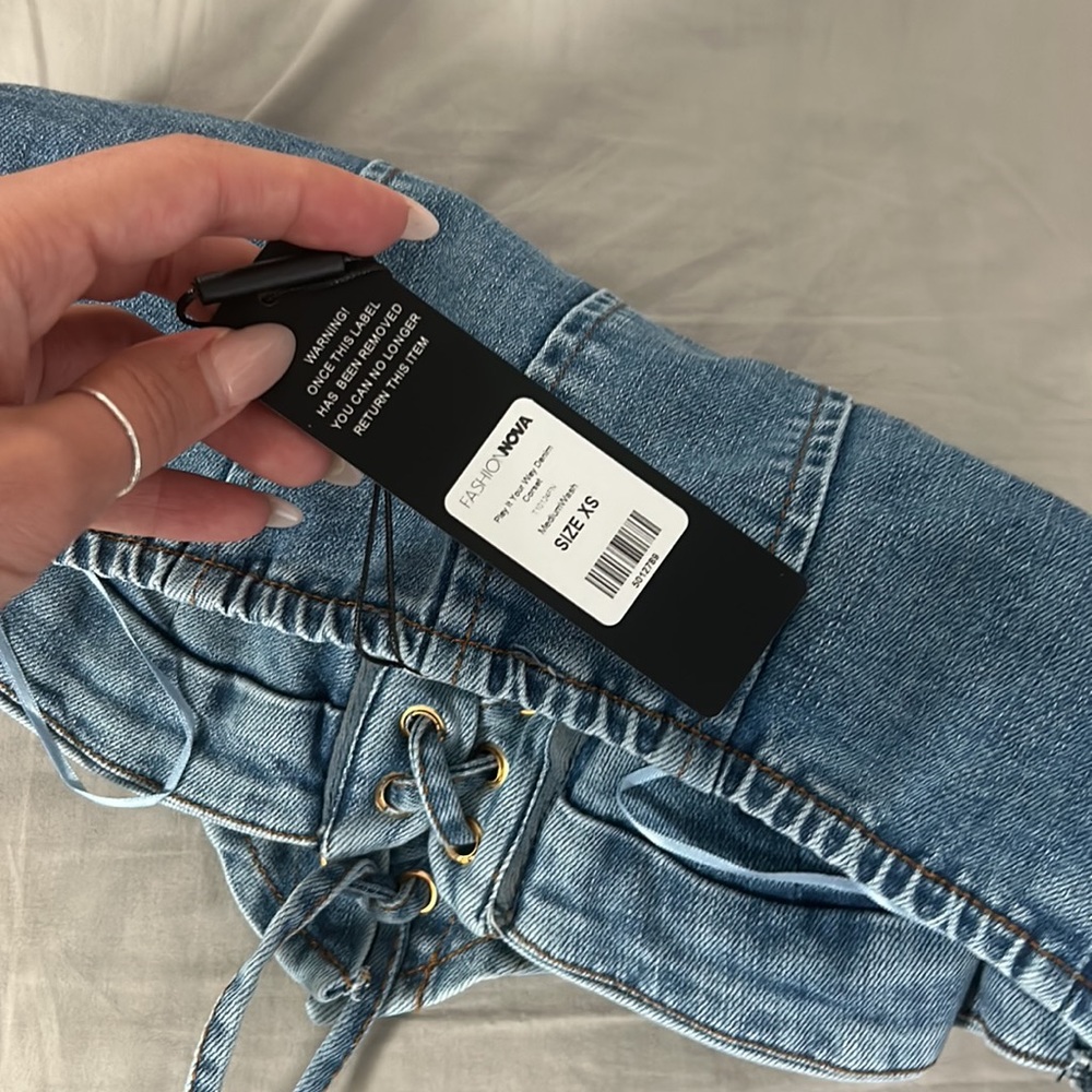 Play it your way denim corset top - Picture 3 of 4